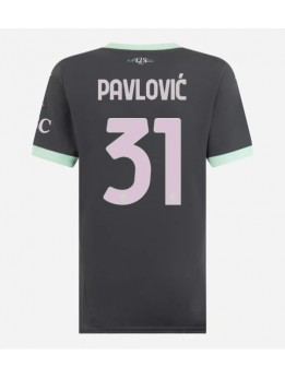 Billige AC Milan Strahinja Pavlovic #31 Tredjedrakt Dame 2024-25 Kortermet